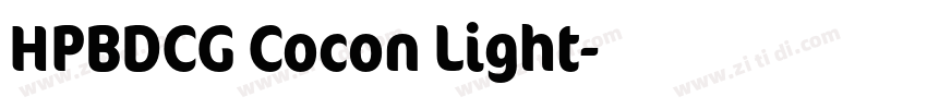 HPBDCG Cocon Light字体转换